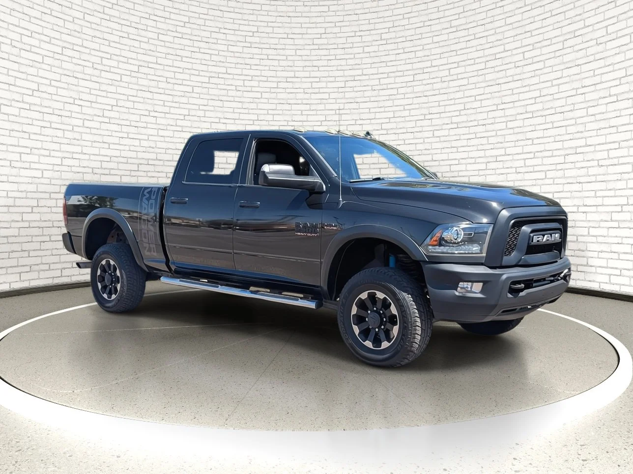 Used 2018 Brilliant Black Crystal Pearlcoat Ram Power Wagon image 2