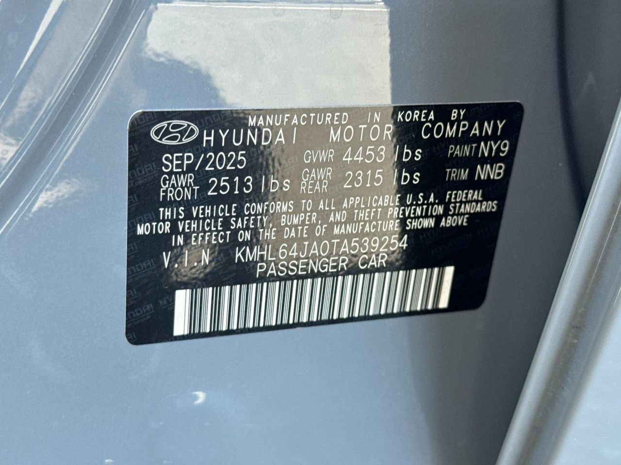 New 2026 Blue Hyundai SEL Sport image 27