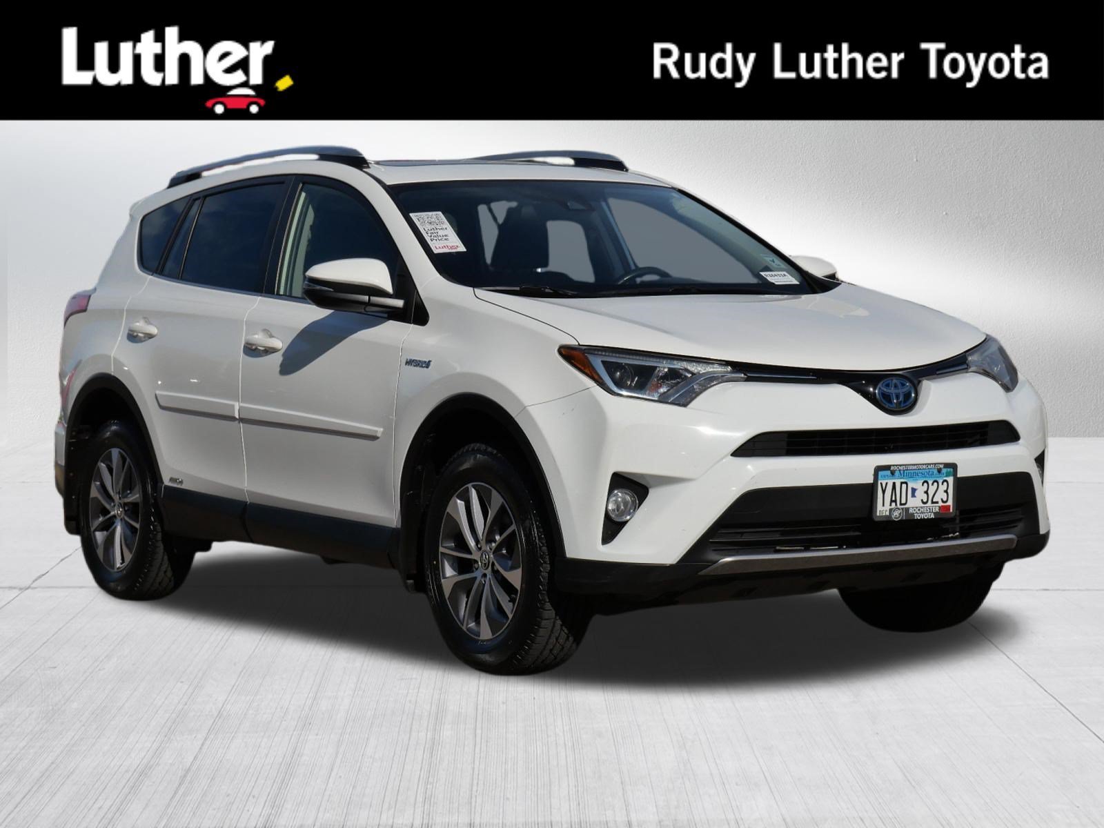 Certified Used 2018 Super White Toyota Hybrid XLE image 1