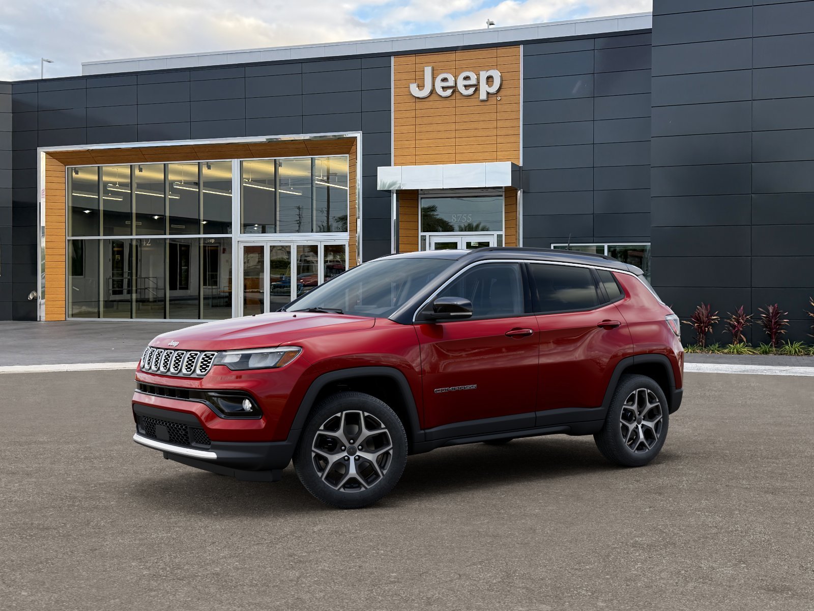 New 2026 Red Hot Pearl-Coat Exterior Paint Jeep Limited image 2