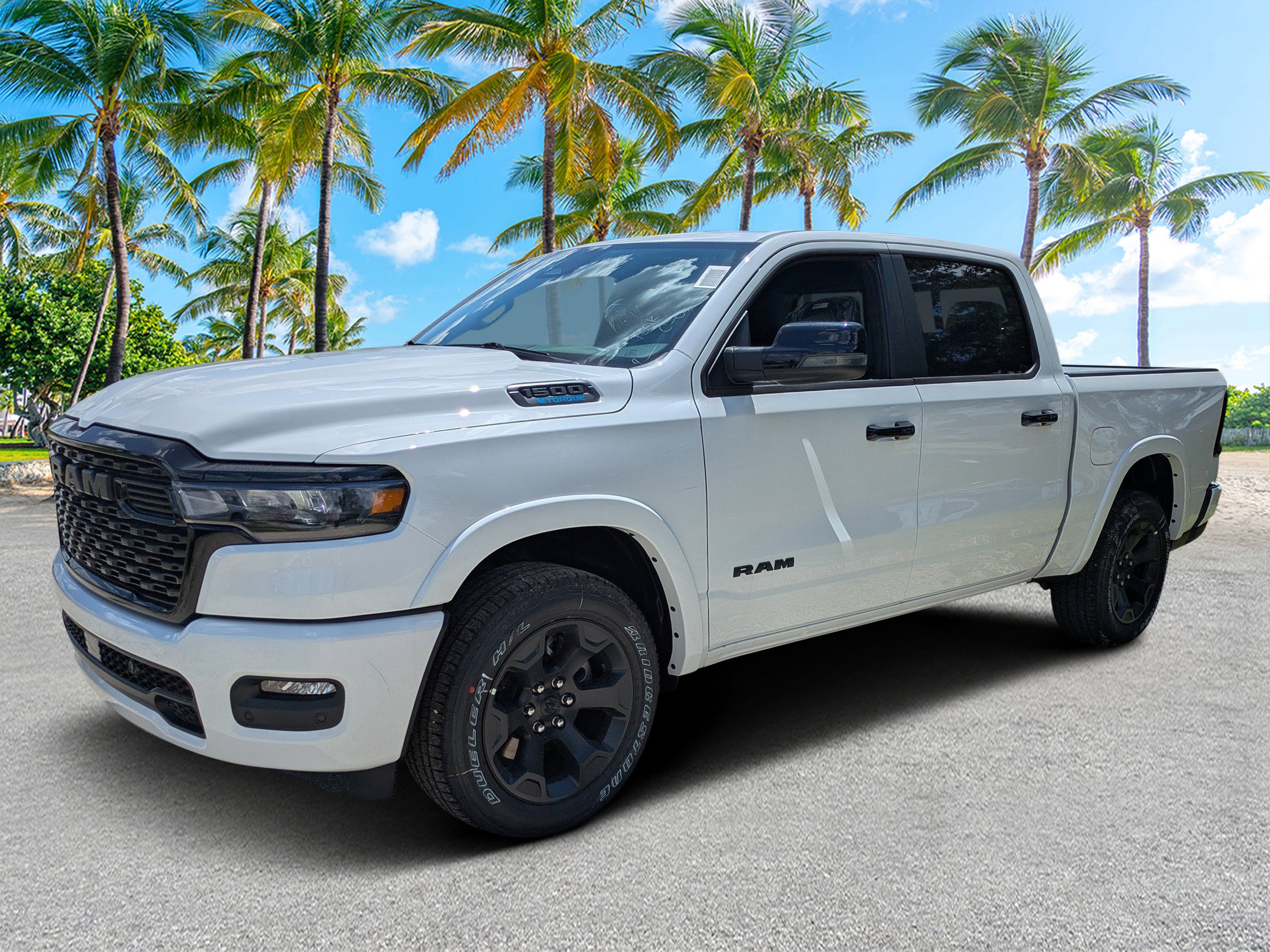 New 2026 Bright White Clear-Coat Exterior Paint RAM Big Horn image 7