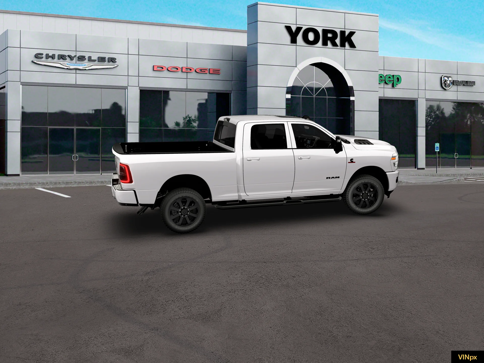 New 2026 Bright White Clear-Coat Exterior Paint RAM LARAMIE image 24