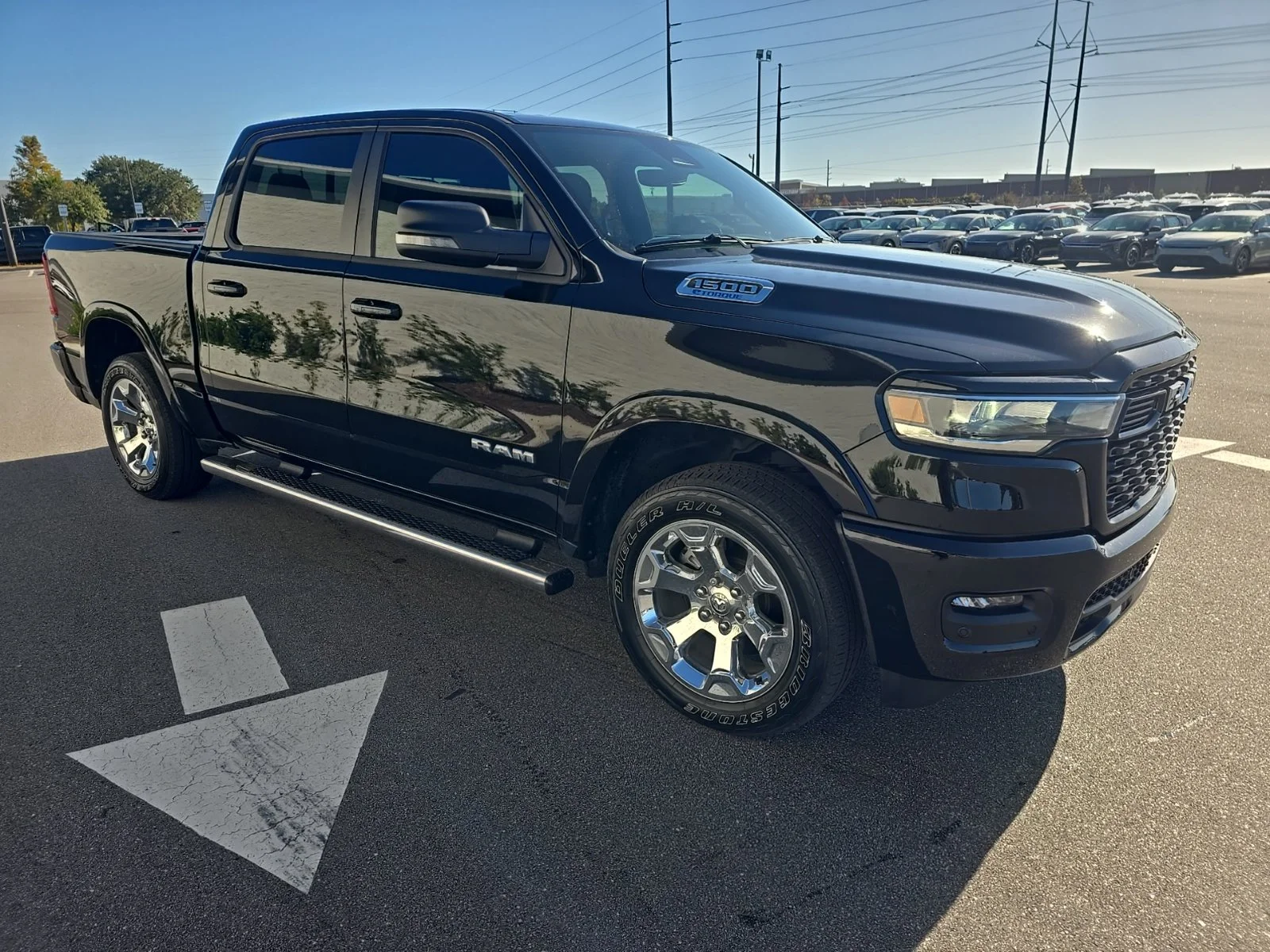 Used 2025 Diamond Black Crystal Pearlcoat Ram Big Horn/Lone Star image 3