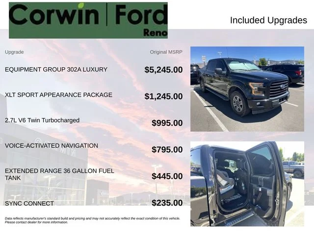 Used 2017 Shadow Black Ford XLT image 3