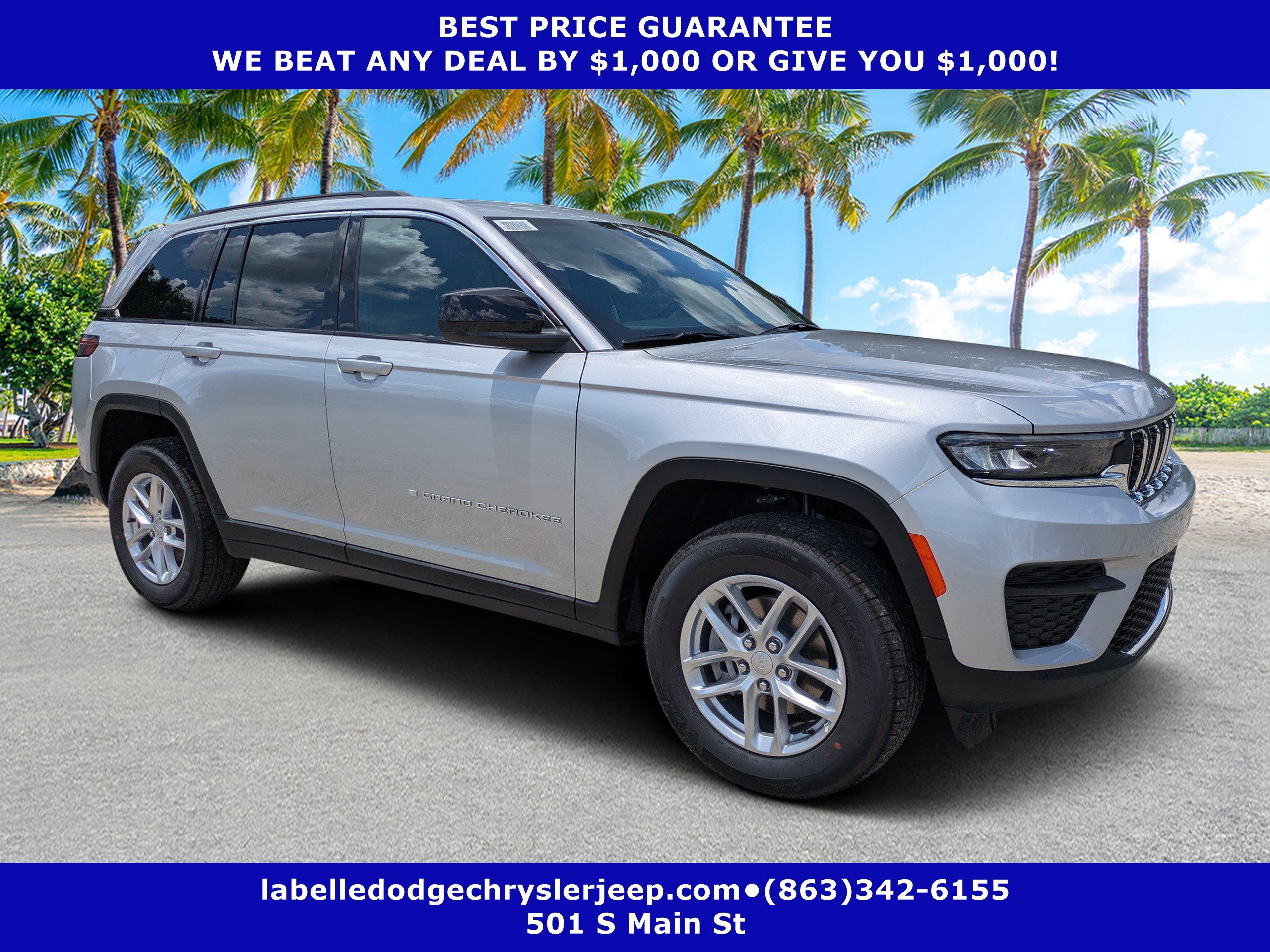 New 2026 Silver Zynith Exterior Paint Jeep Laredo X image 1