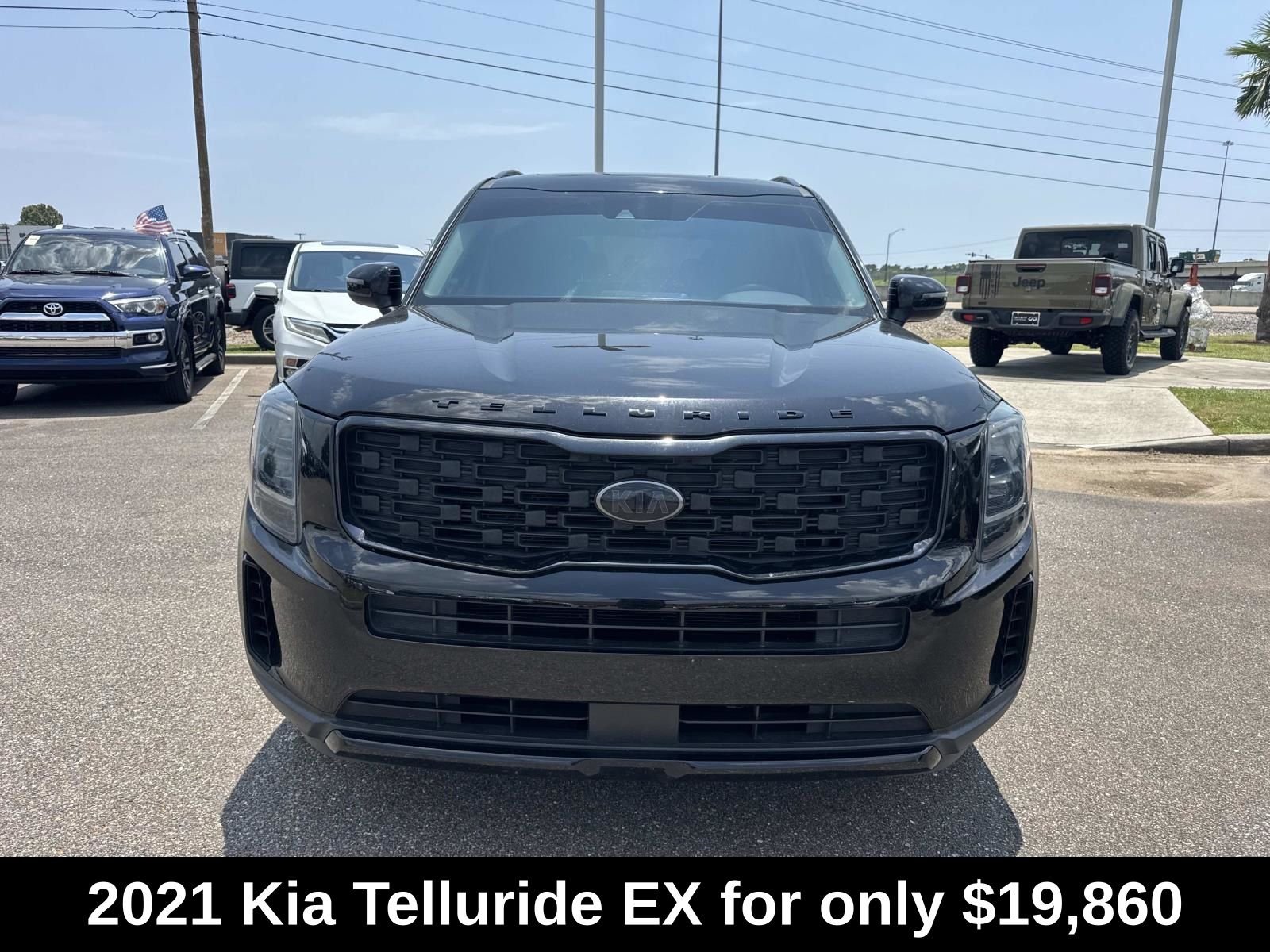 Used 2021 Black Kia EX image 2
