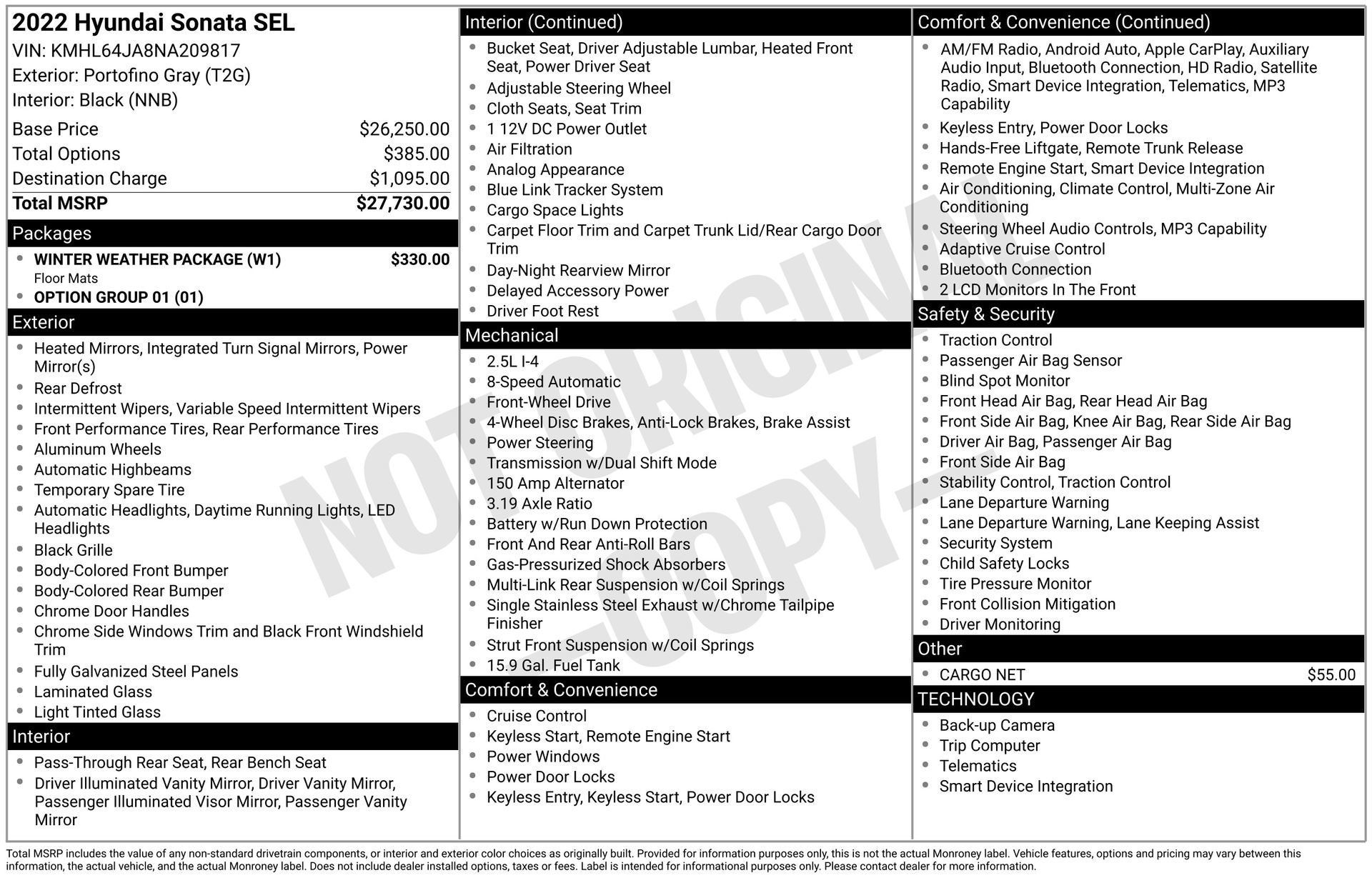 2022 HYUNDAI SONATA - Image 3