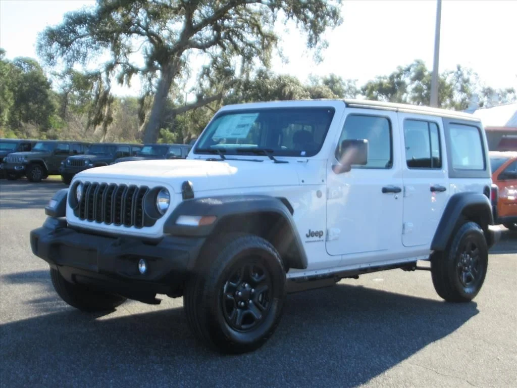 New 2026 Bright White Clear-Coat Exterior Paint Jeep Sport image 3
