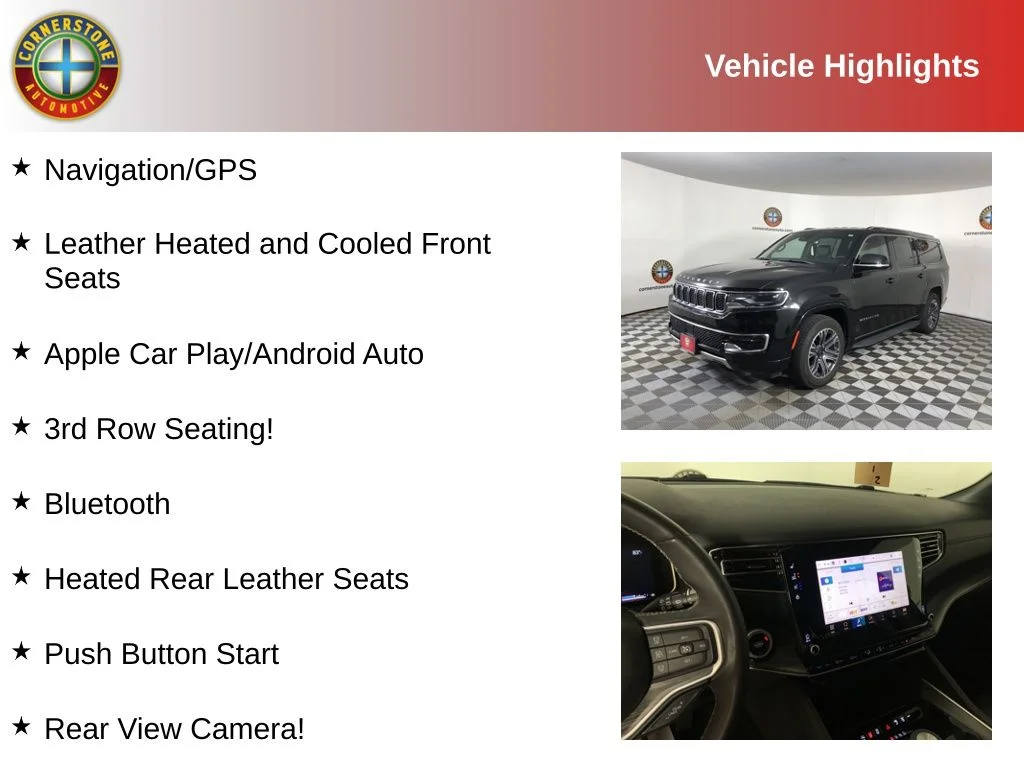Used 2024 Jeep Wagoneer L Series II with VIN 1C4SJSBP2RS107046 for sale in Elk River, Minnesota