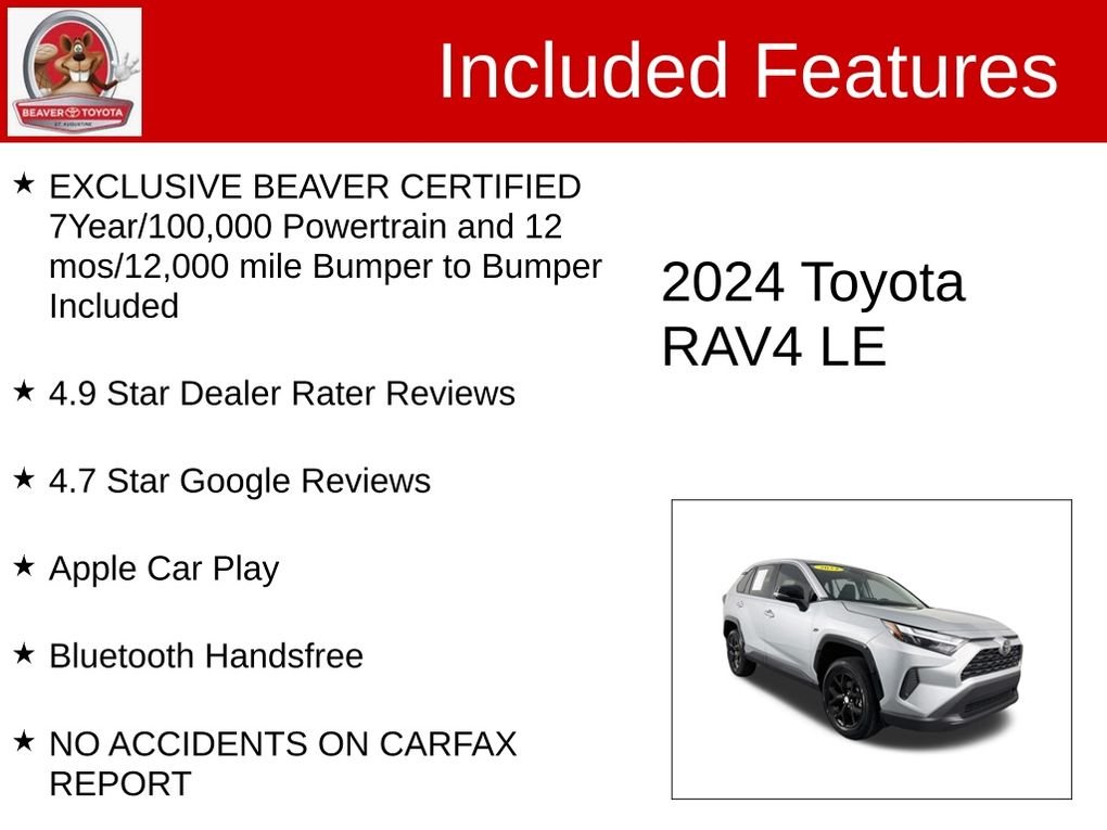 Used 2024 Silver Toyota LE image 4