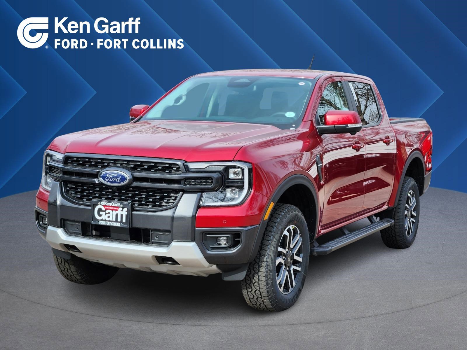 New 2025 Ruby Red Metallic Tinted Clearcoat Ford LARIAT image 1