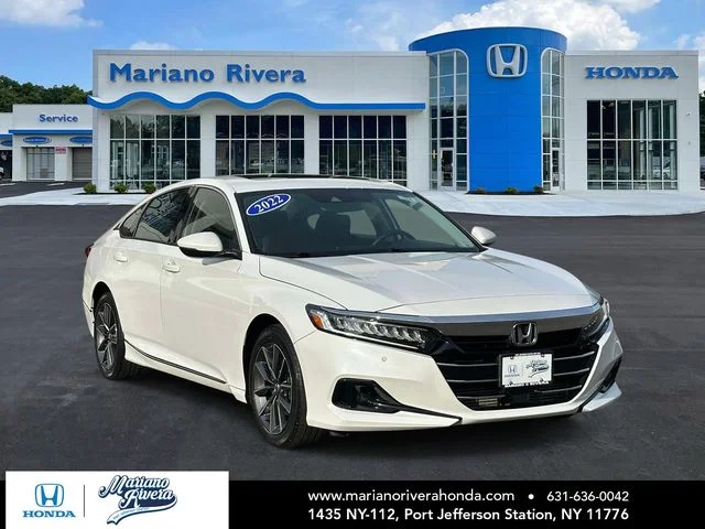 Certified Used 2022 Platinum White Pearl Honda EX-L image 1