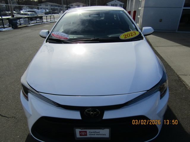 Certified 2023 Toyota Corolla LE with VIN JTDB4MEE8P3010468 for sale in New Haven, CT