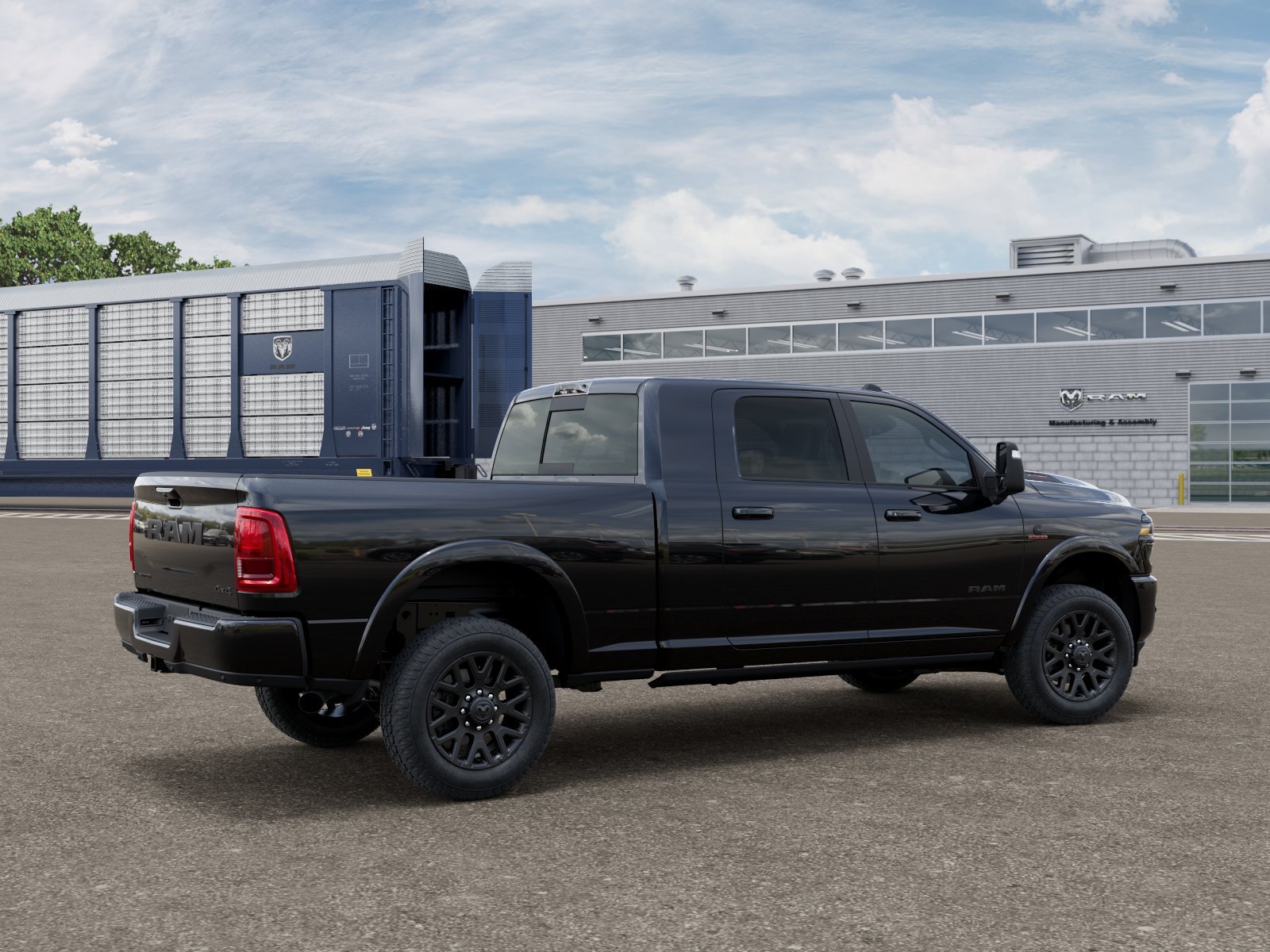 New 2026 Diamond Black Crystal Pearl-Coat Exterior Paint RAM Limited image 2