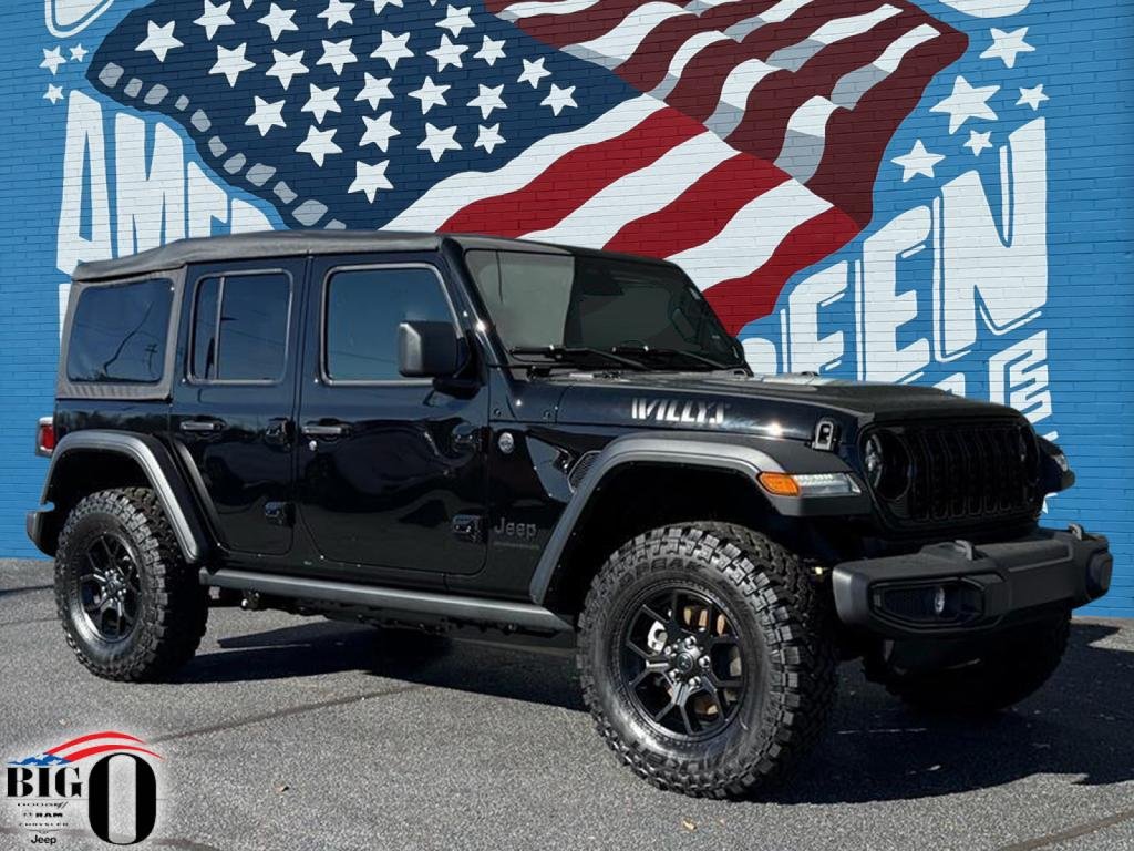 New 2026 Black Clear-Coat Exterior Paint Jeep 4-Door Willys 4x4 image 1