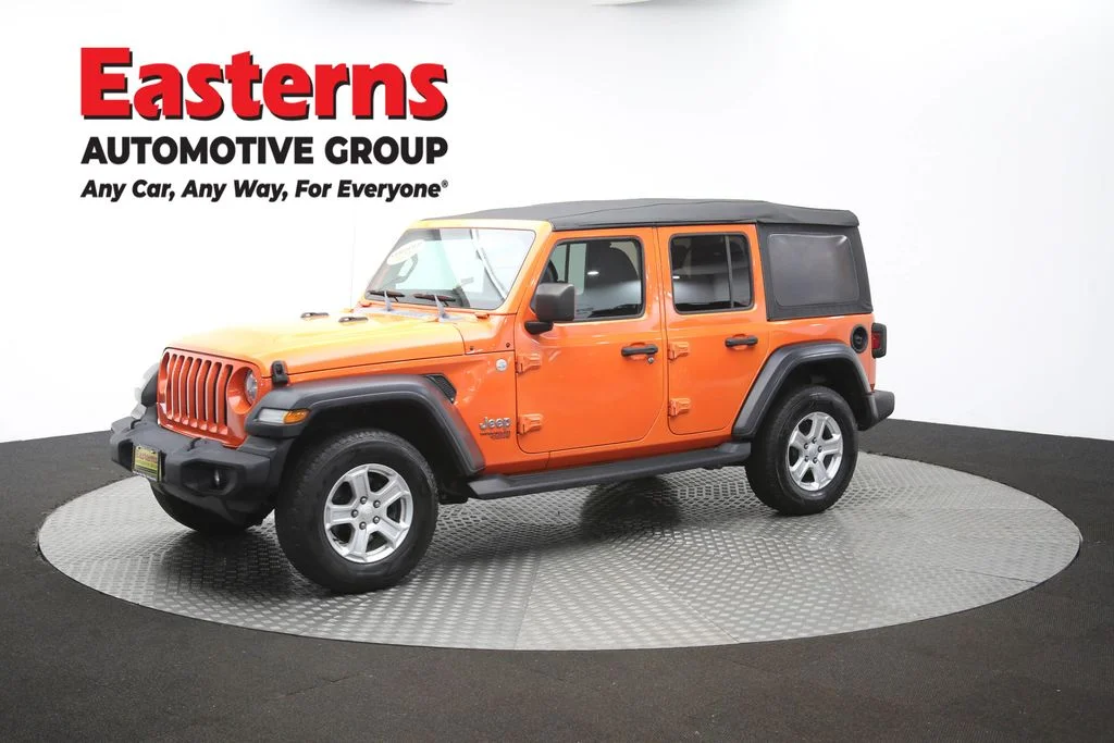Used 2018 Orange Jeep Unlimited Sport S image 55
