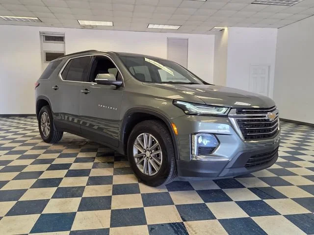 Used 2022 SILVER SAGE METALLIC Chevrolet LT Cloth image 1