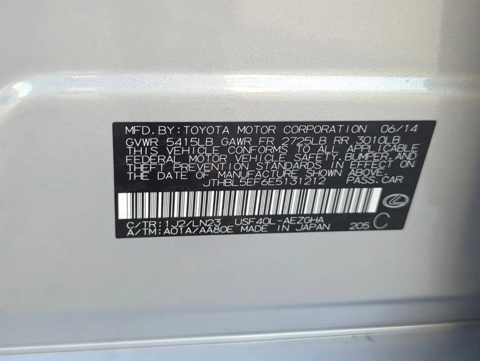 Used 2014 Liquid Platinum Lexus  image 27