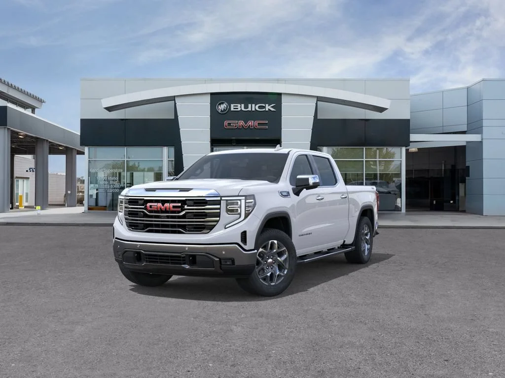 New 2026 Glacier White Tricoat GMC SLT image 8