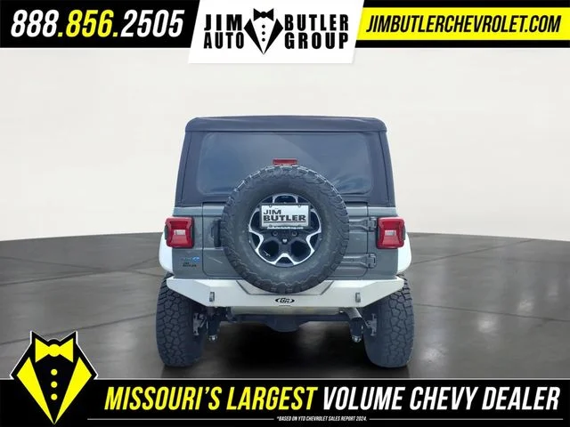Certified Used 2022 Gray Jeep Unlimited Rubicon 4xe image 22