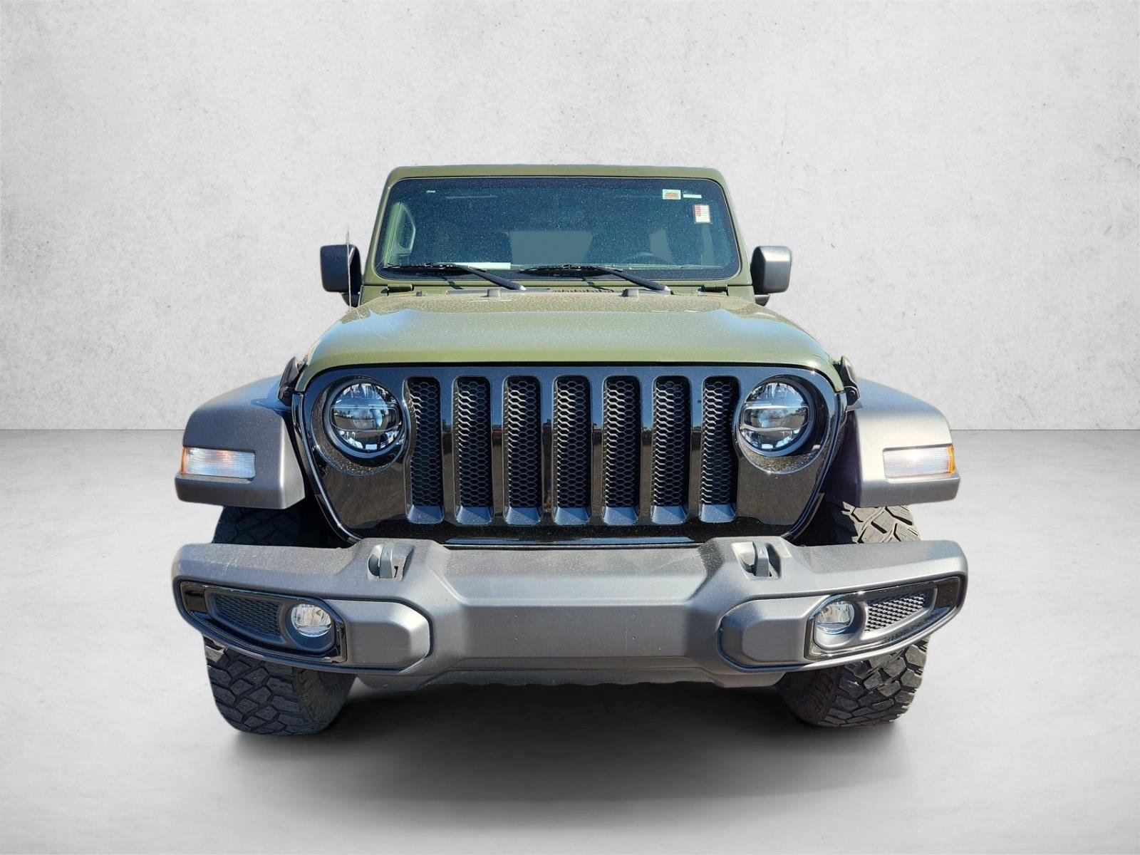 Used 2021 Sarge Green Clearcoat Jeep Unlimited Willys image 2