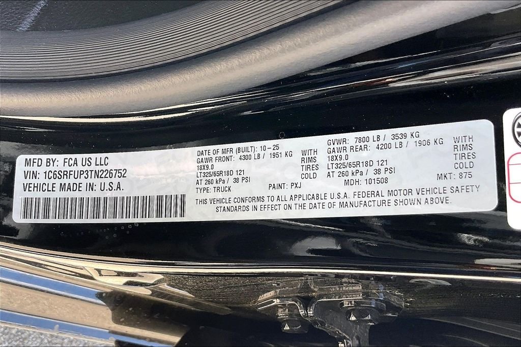 New 2026 Ram 1500 RHO 4D Crew Cab