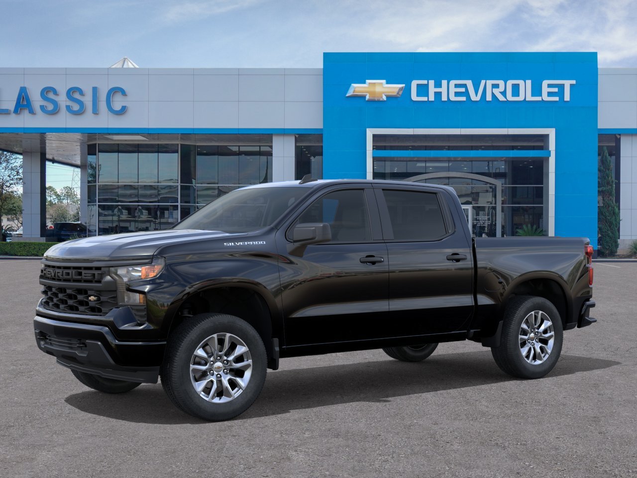 2026 Chevrolet Silverado 1500 Custom Black at Classic Elite Chevrolet Hwy 6