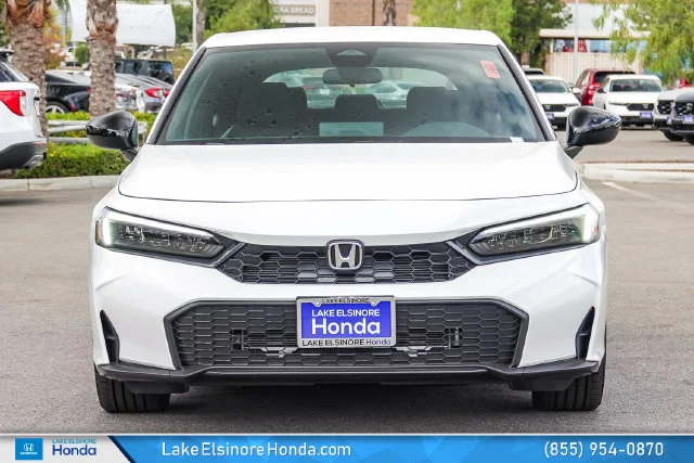 New 2026 Platinum White Pearl Honda FWD Sport image 3