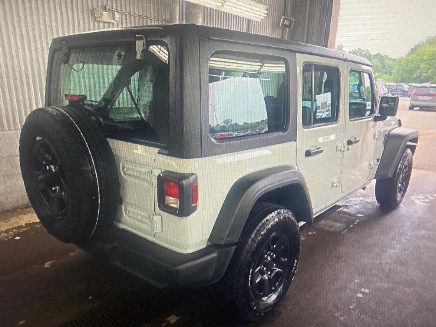 Used 2025 Bright White Clearcoat Jeep Sport image 3