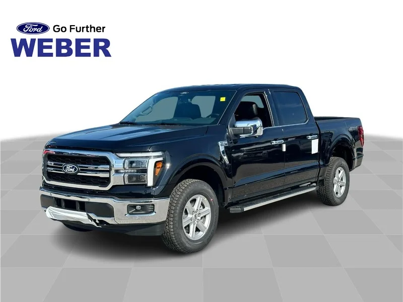 New 2026 Agate Black Metallic Ford LARIAT 4WD SuperCrew 5.5