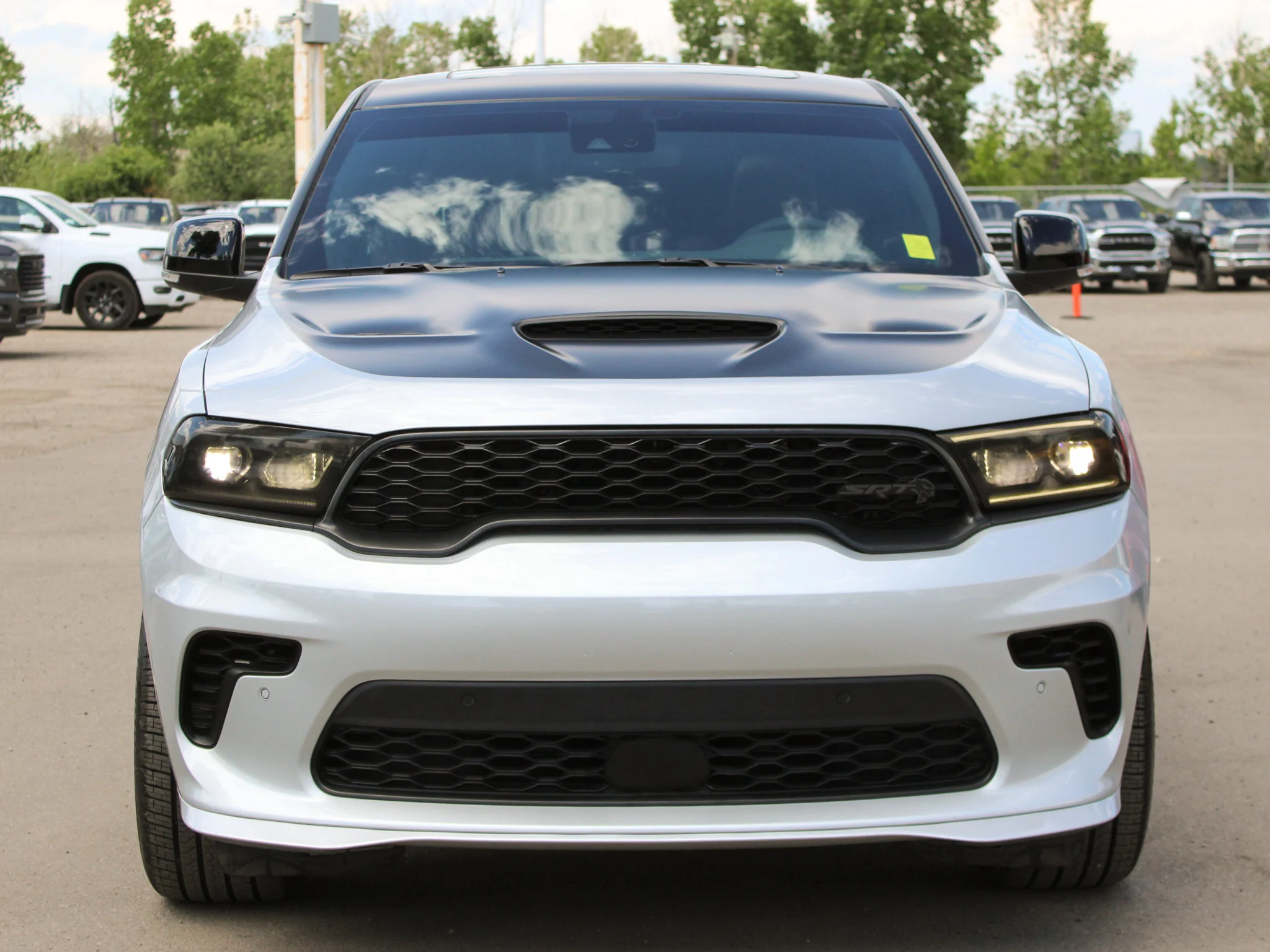 Certified Used 2025 triple nickel Dodge SRT Hellcat Silver Bullet*3M PPF | 710 HP | Apple CarPlay | Adaptive Cruise | Red Leather image 12