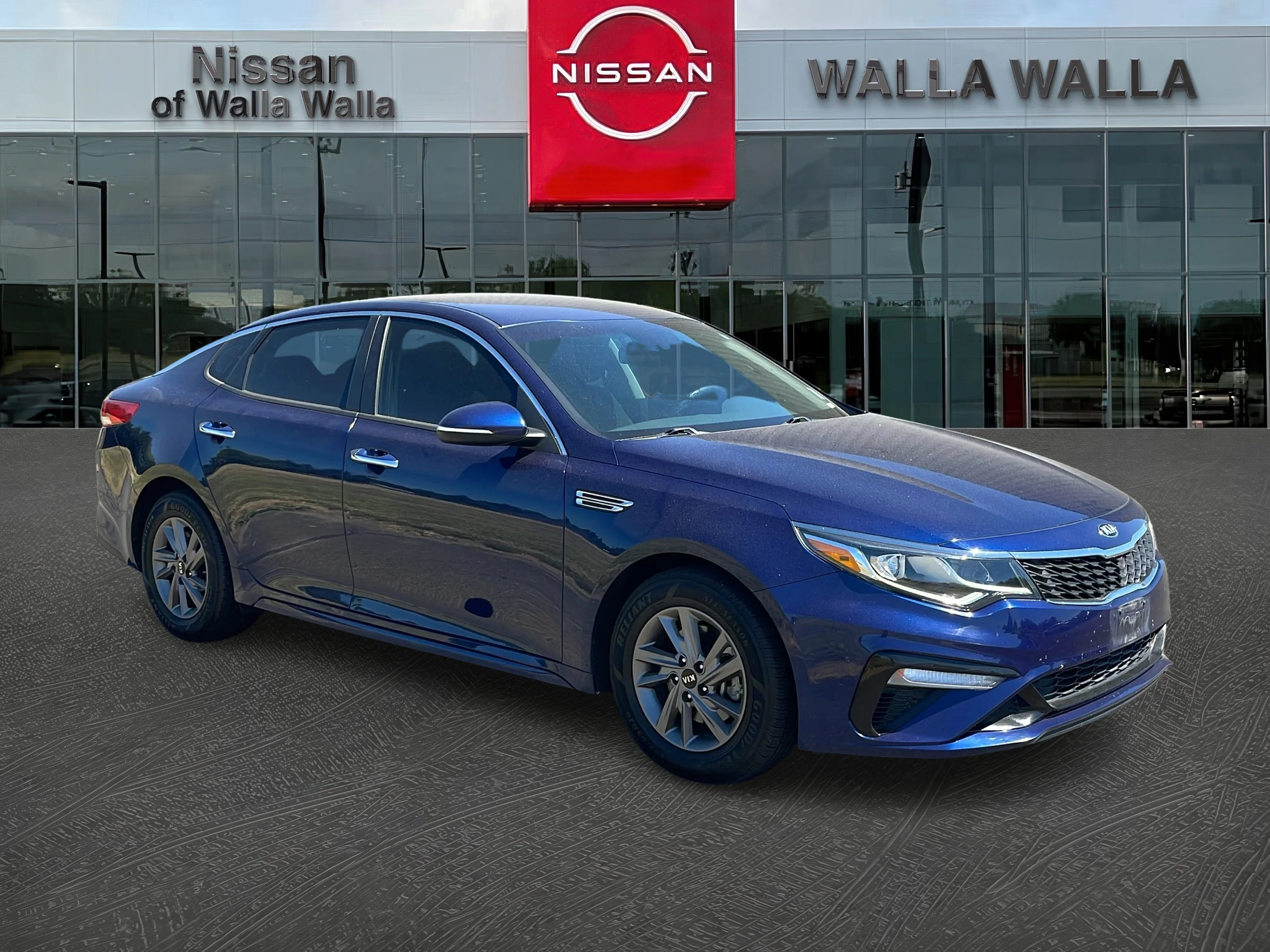 Used 2020 Blue KIA LX image 1
