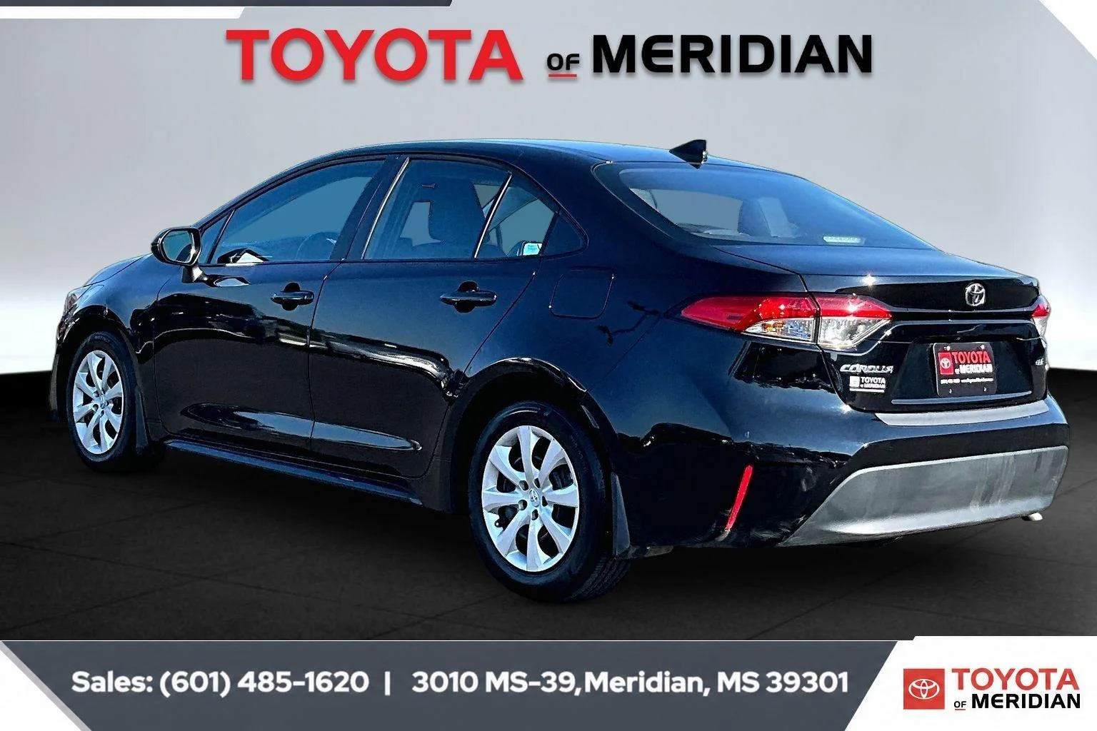 Used 2024 Midnight Black Metallic Toyota LE image 2