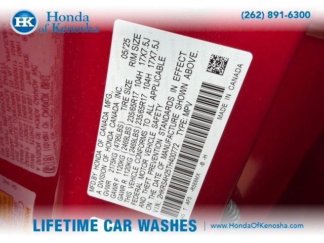 Certified Used 2026 Radiant Red Metallic Honda LX image 4