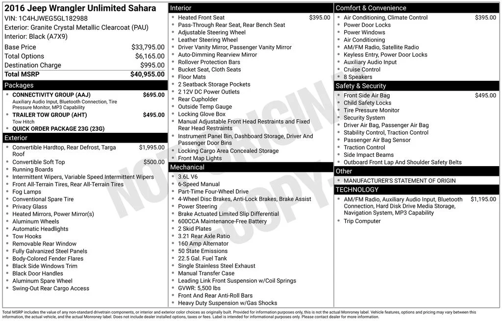 Used 2016 Gray Jeep Unlimited Sahara image 6