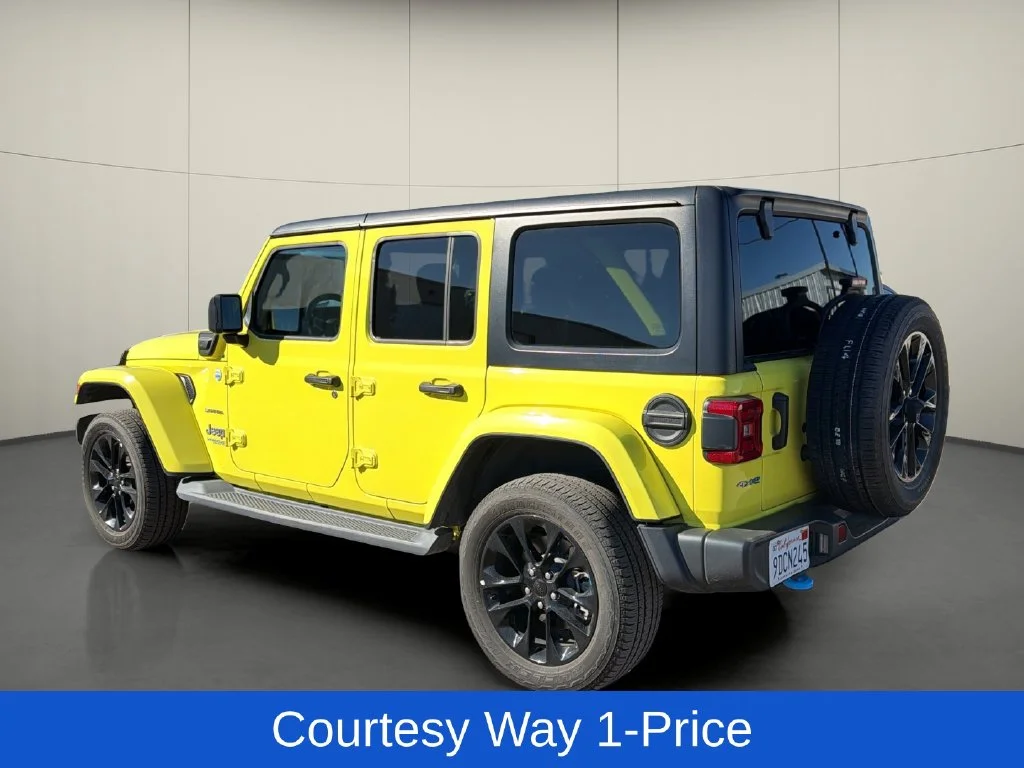 Used 2022 Yellow Jeep Unlimited Sahara 4xe image 6