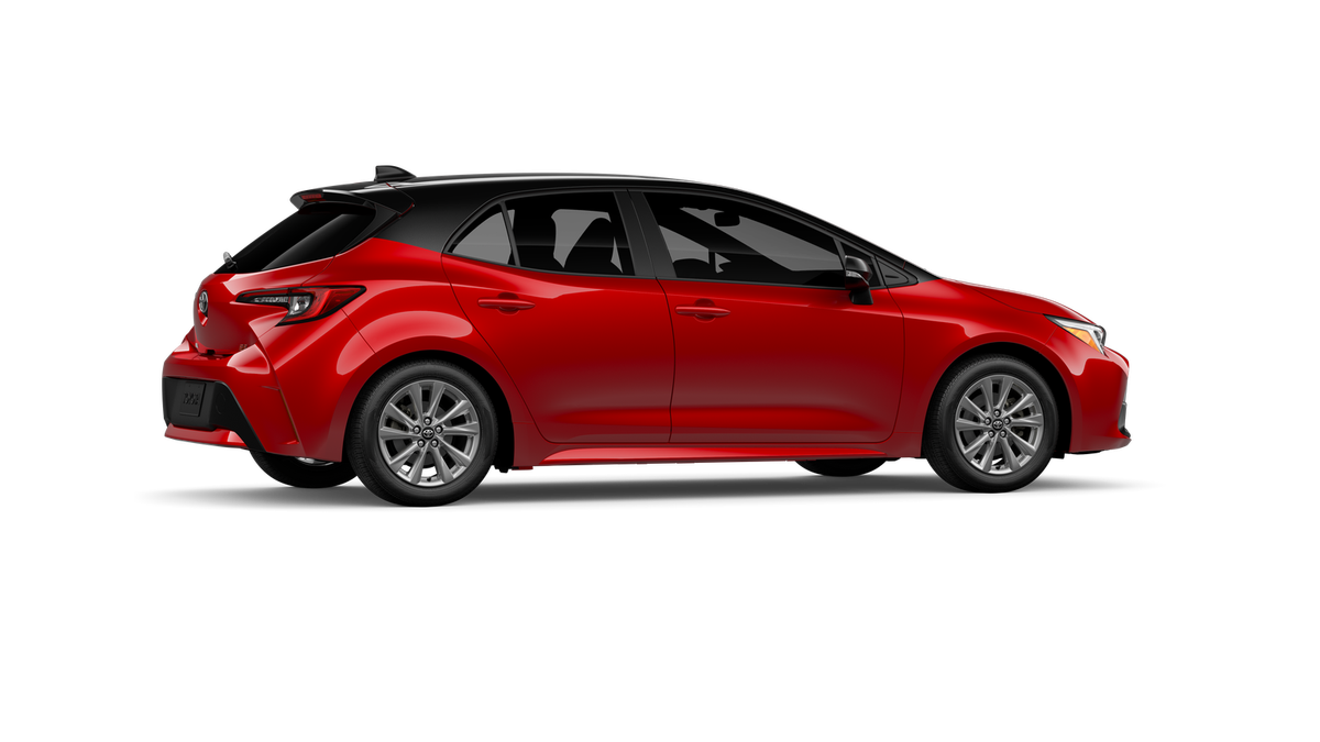 New 2027 Finish Line Red with Black roof Toyota SE image 11