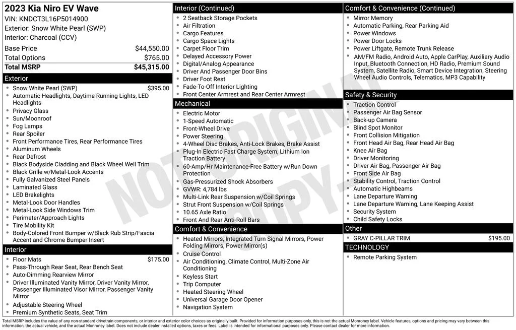 Used 2023 White Kia Wave image 17