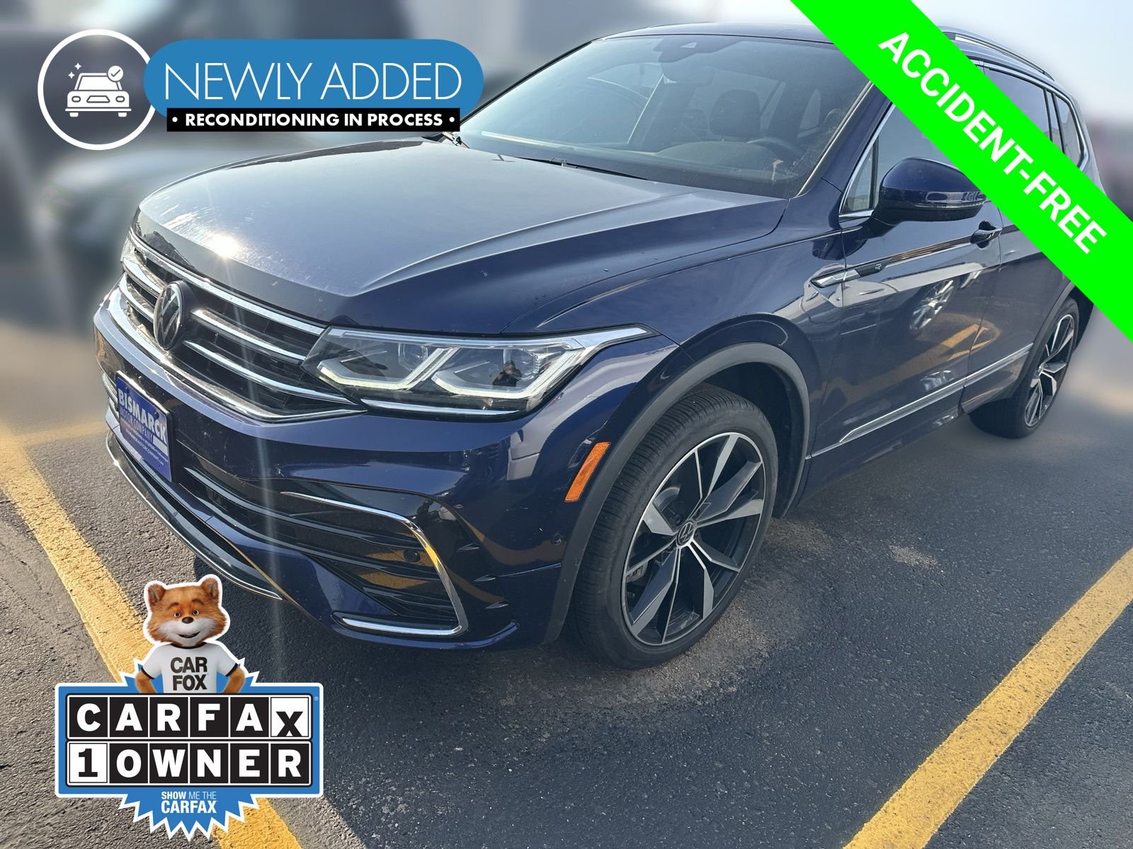 Certified Used 2024 Blue Volkswagen 2.0T SEL R-Line image 1