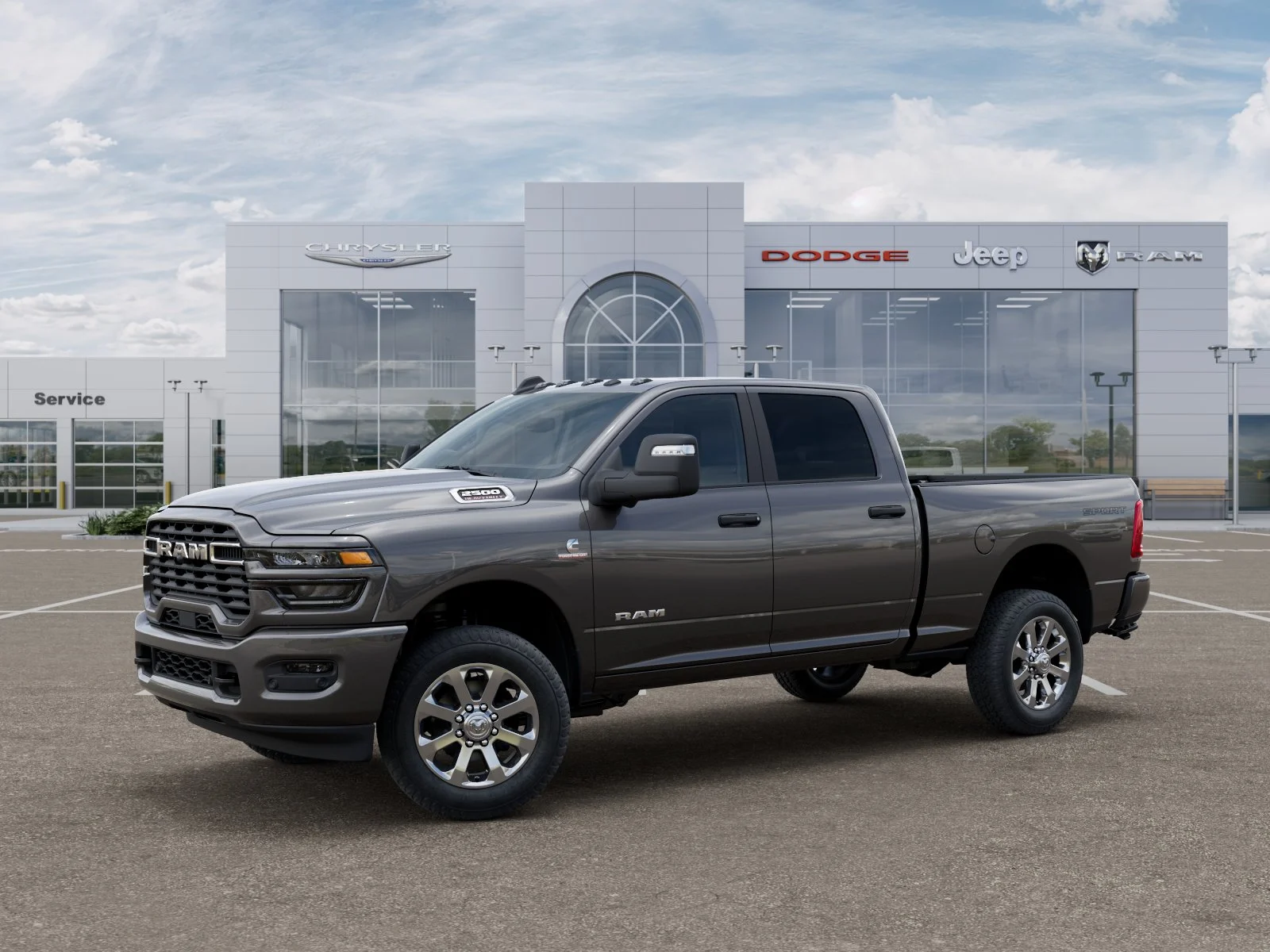 New 2026 Granite Crystal Metallic Clear-Coat Exterior Paint RAM Big Horn image 41