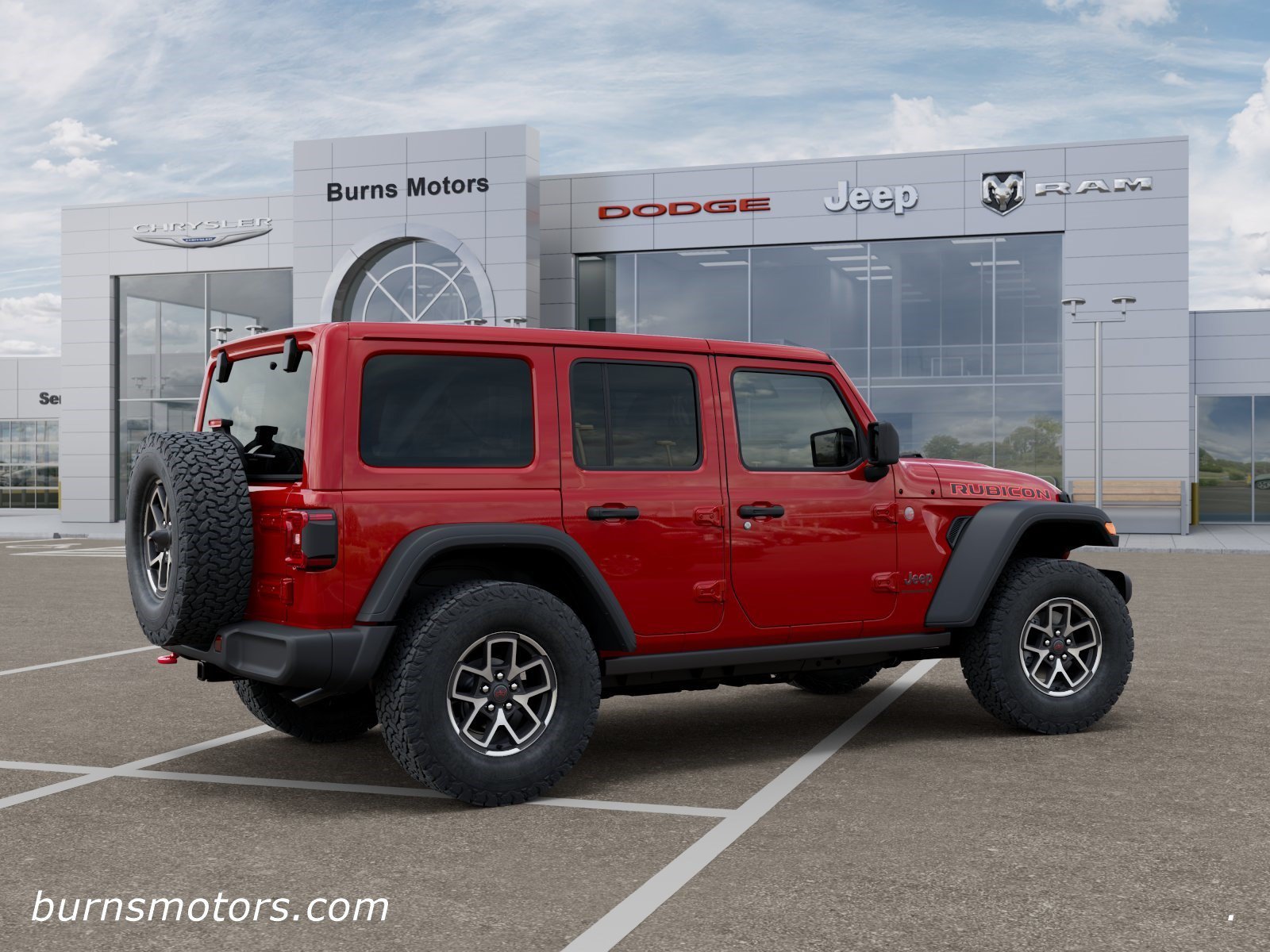 New 2026 Firecracker Red Clear-Coat Exterior Paint Jeep Rubicon 4-Door image 4