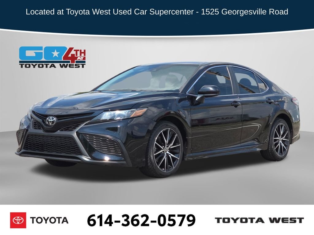 Used 2021 Black Toyota SE image 1