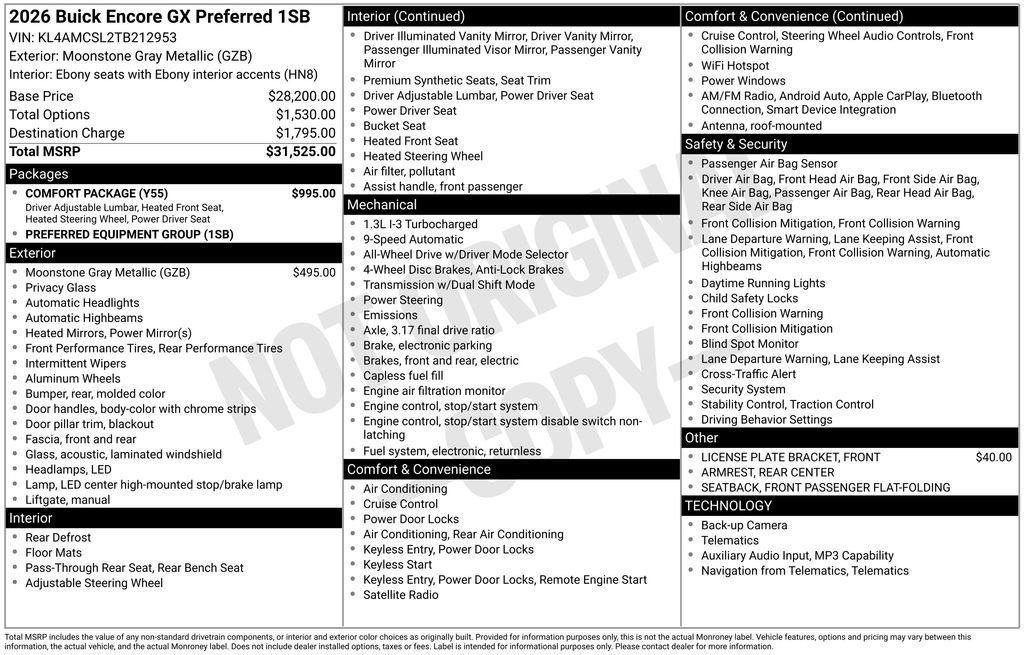 2026 Buick Encore GX Preferred - Photo 44