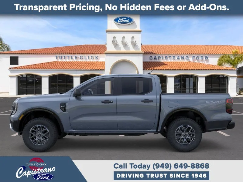 New 2025 Azure Gray Metallic Tri-coat Ford XLT image 3