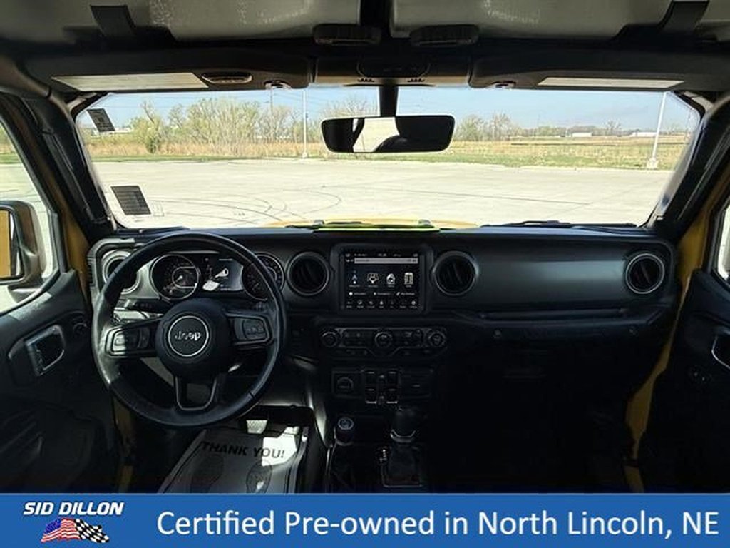 Used 2021 YELLOW Jeep 4x4 Willys Sport 4dr SUV image 20