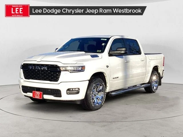 New 2026 Bright White Clearcoat Ram BIG HORN CREW CAB 4X4 5