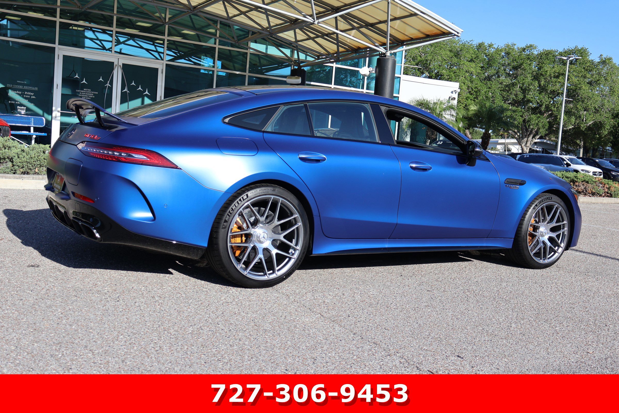 Certified Used 2025 MANUFAKTUR Starling Blue Magno Mercedes-Benz AMG® GT 63 S E Performance image 11