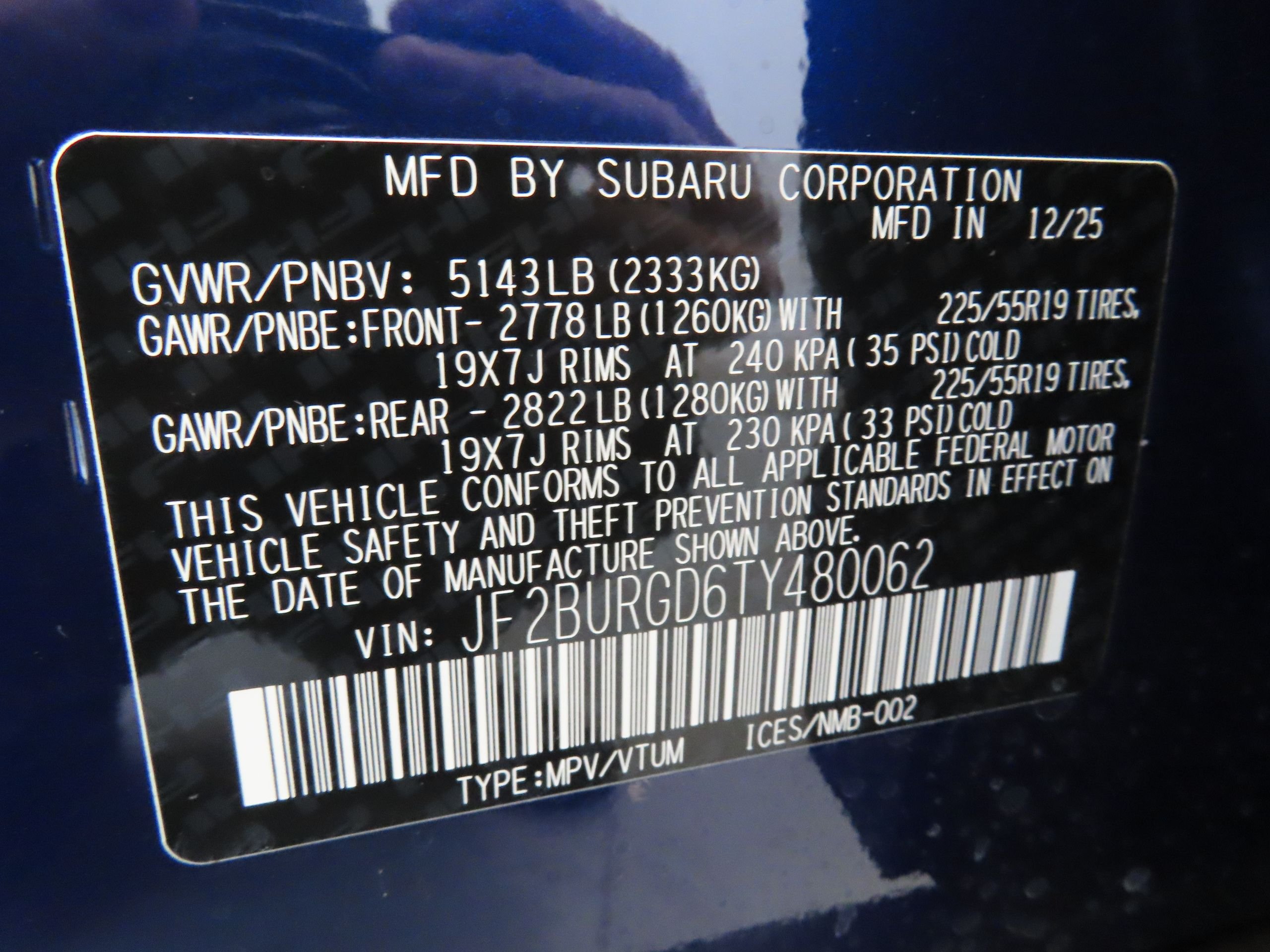New 2026 SAPPHIRE BLUE PEARL Subaru Limited XT image 28