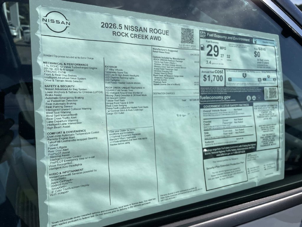 New 2026 Boulder Gray Pearl Nissan Rock Creek image 16