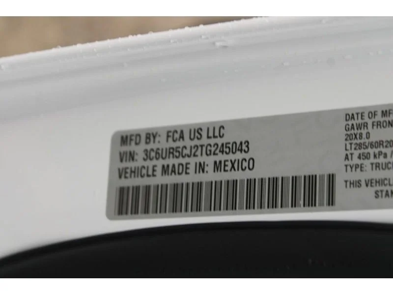 New 2026 Bright White Clear-Coat Exterior Paint RAM Black Express image 8